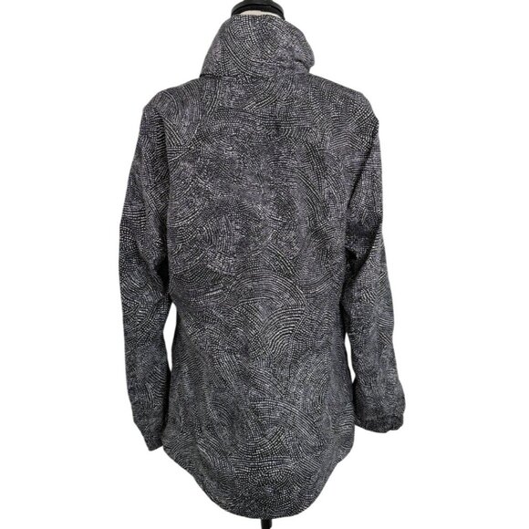 Lululemon Here To Move Jacket Free Spirit Black White Hidden Hood Women Size 12 - Picture 6 of 11